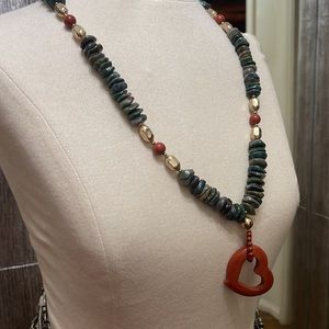 Sandra David Heart Pendant Necklace